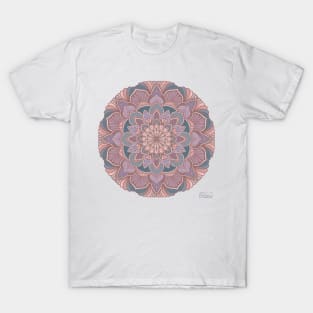 Blossom Dreams Purple & Green Mandala T-Shirt